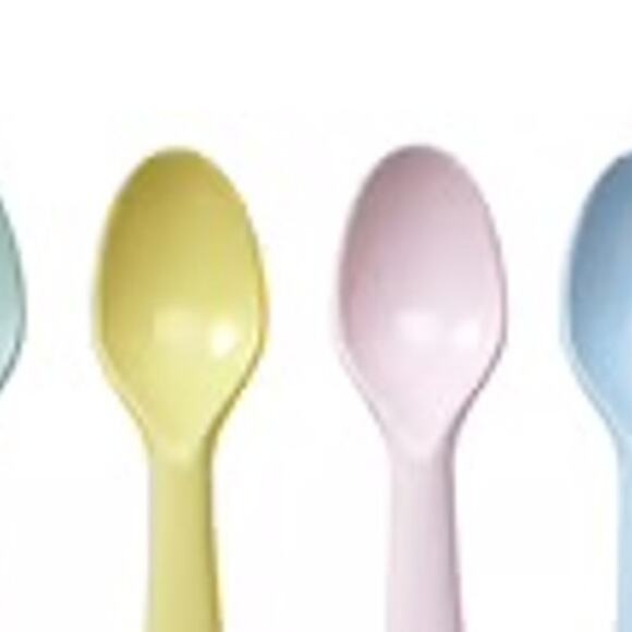 IKEA KALAS Unbreakable Colorful Spoons Toddler Utility Dishwasher Safe Set of 4 - Picture 2 of 2